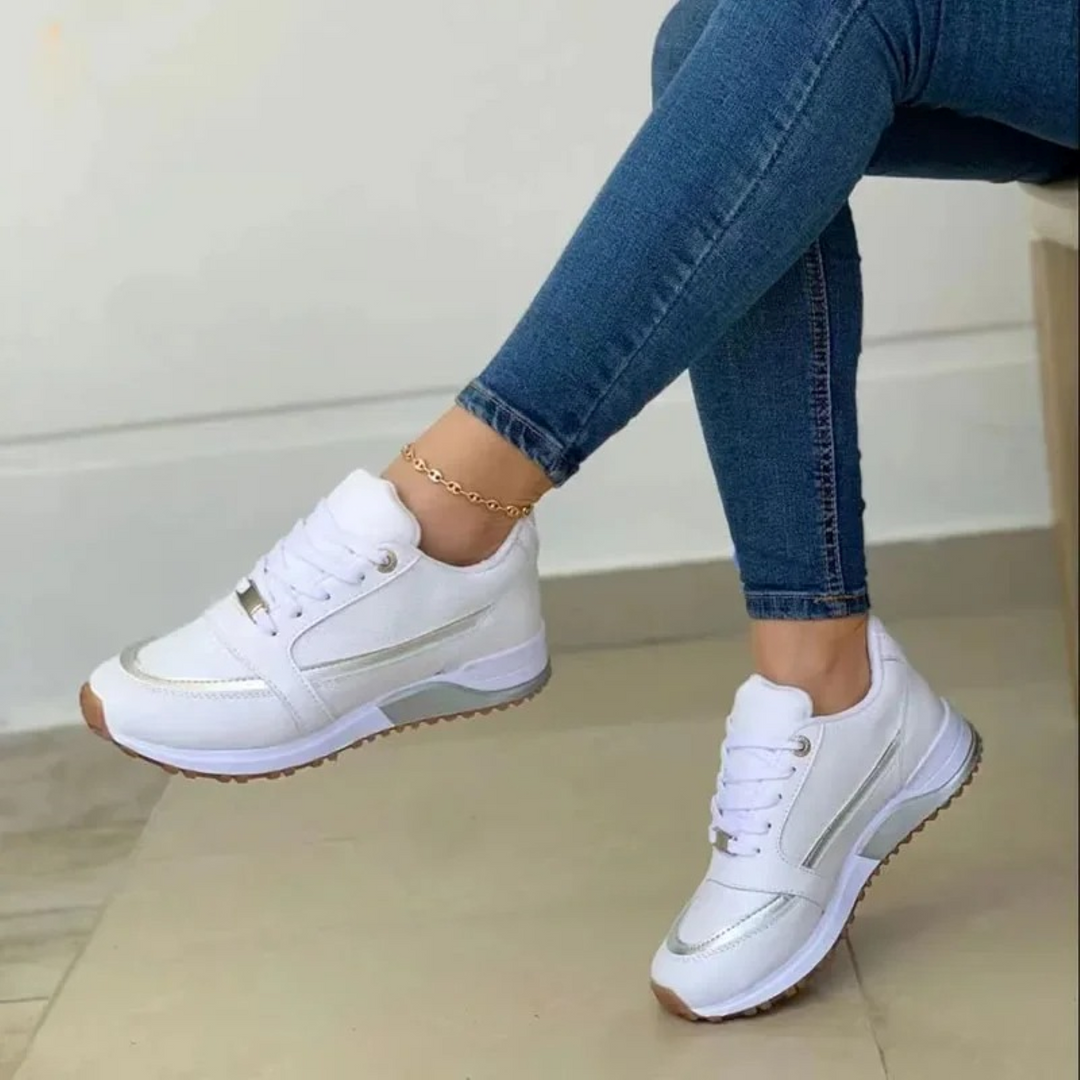 Damen Low-Top Sneakers mit Schnürverschluss