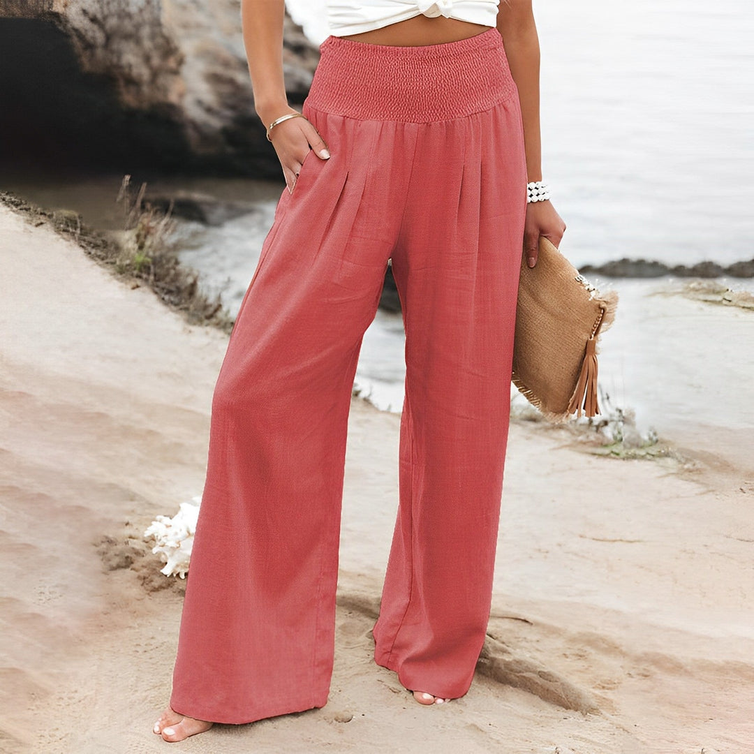 Damen Sommerhose mit weitem Bein
