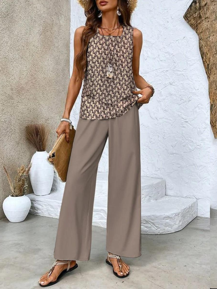 Damen Sommer-Set mit Top und Hose