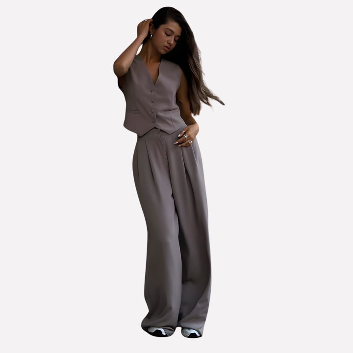 Damen Ärmelloses Top & Lange Hosen