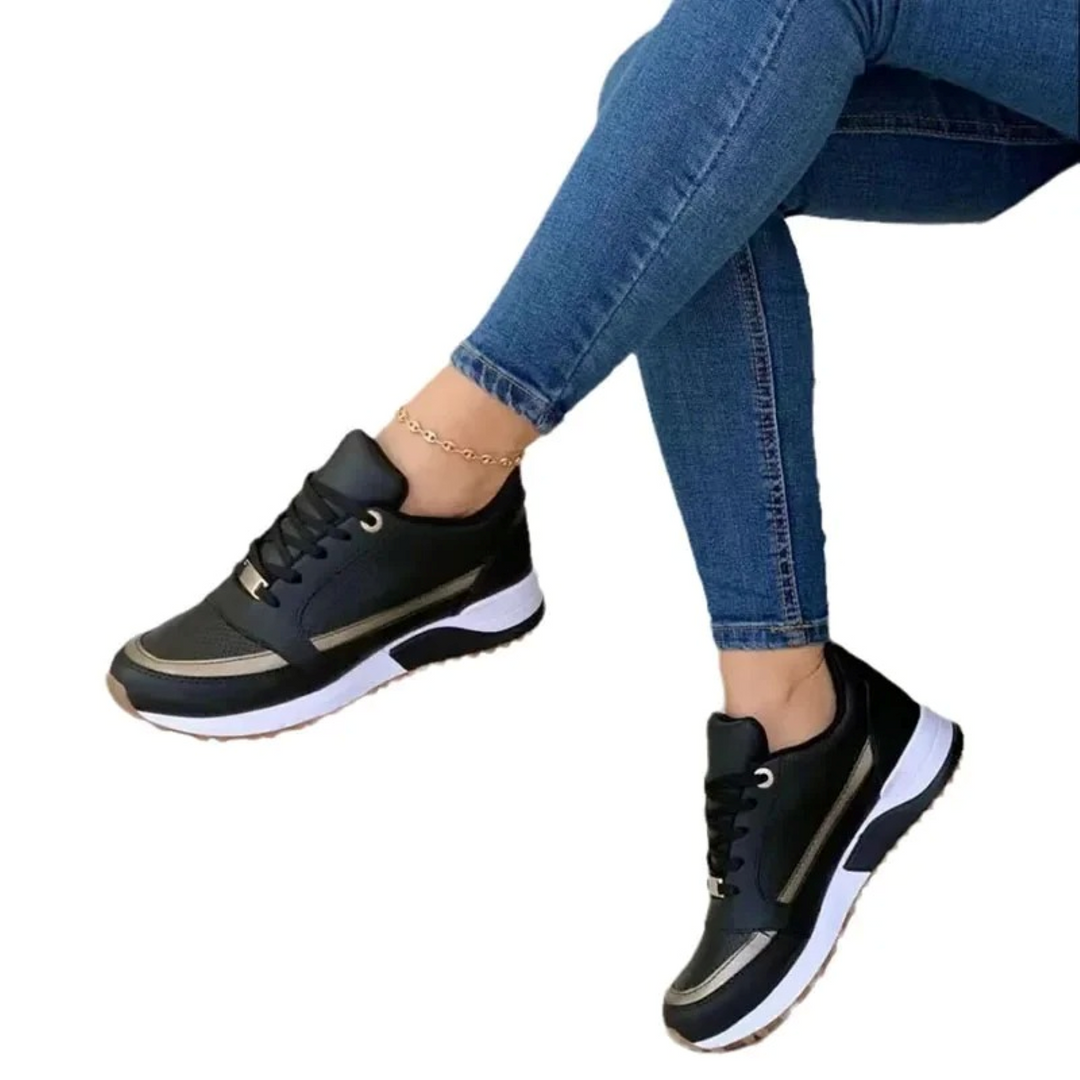 Damen Low-Top Sneakers mit Schnürverschluss