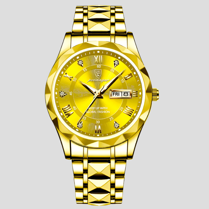 Luxuriöse Herrenuhr aus Edelstahl für den Geschäftsalltag