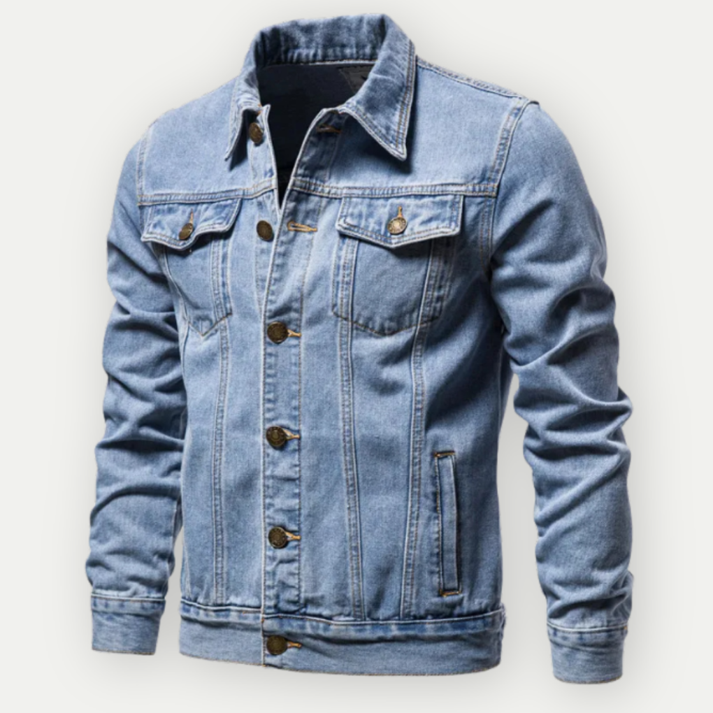 Denim-Truckerjacke für Herren