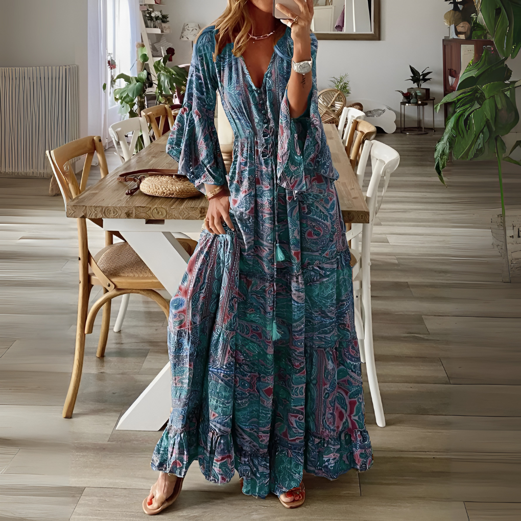 Bohemian Maxikleid für Damen