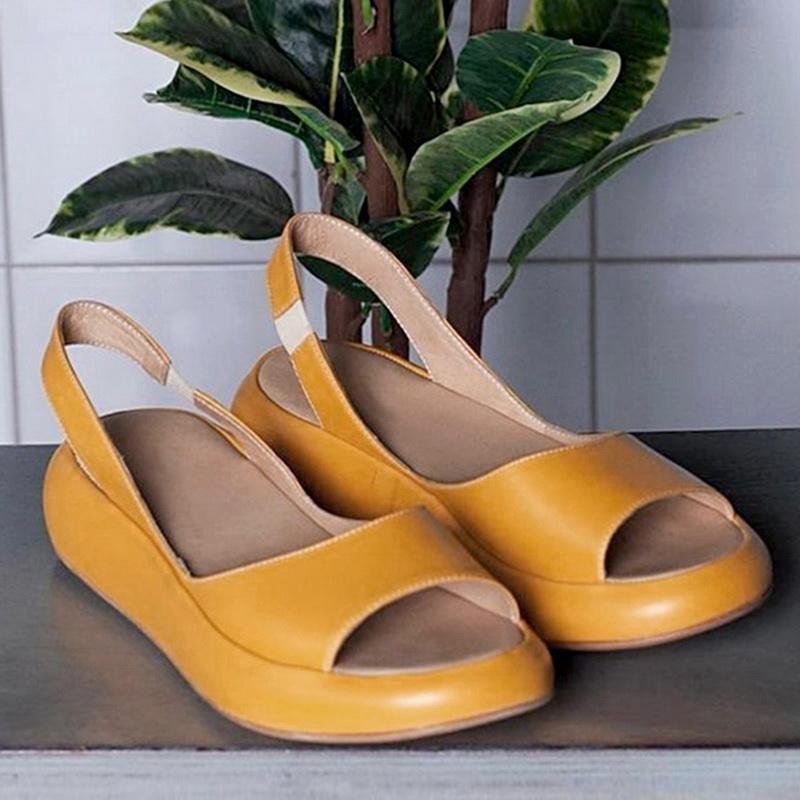 Damen Sommer Sandalen mit Slingback-Riemen