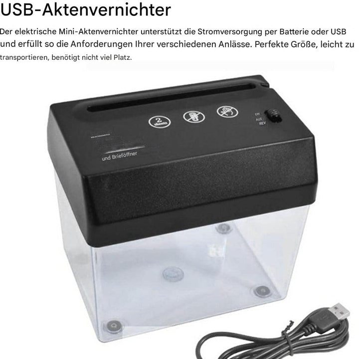 Mini-Aktenvernichter für den Schreibtisch