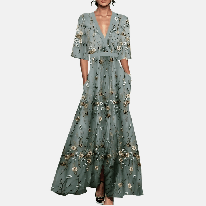 Maxikleid mit Blumenmuster für Damen