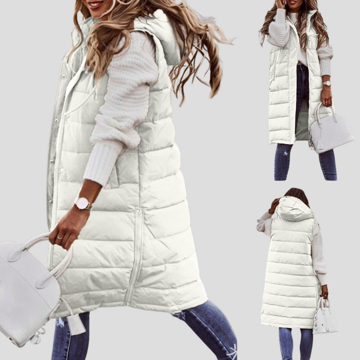 Damen-Lange Kapuzenweste