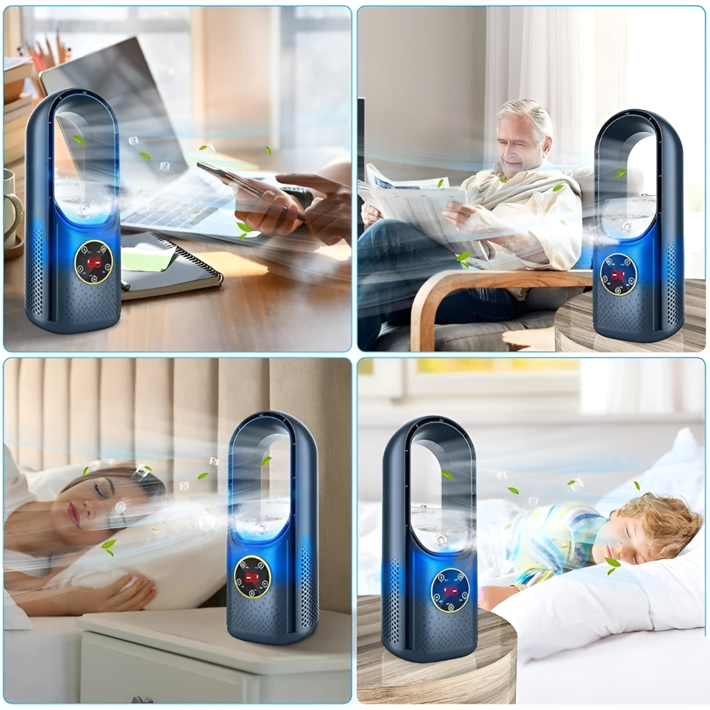 Tragbare flügellose Tischklimaanlage