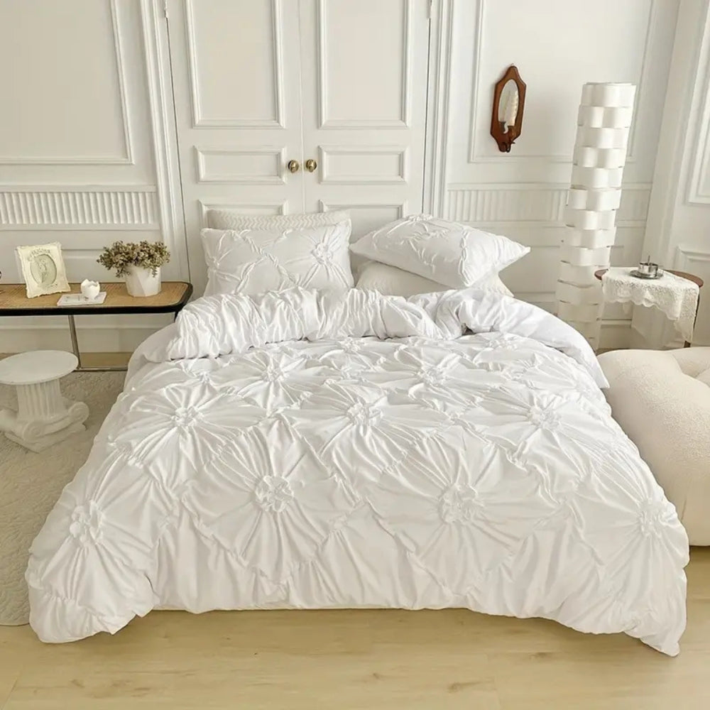 Ruffle Flower Bettwäsche Set  Eleganz und Komfort für Ihr Schlafzimmer