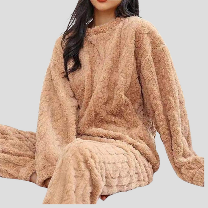 Fleece-Pyjama-Set für Damen