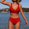 Damen-Bikini für den Sommer mit überkreuztem Oberteil
