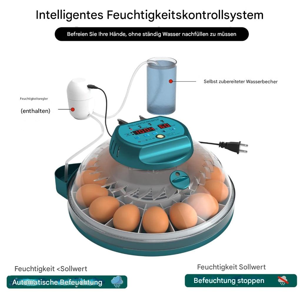 15-Eier-Brutkasten mit automatischer Feuchtigkeitsregelung
