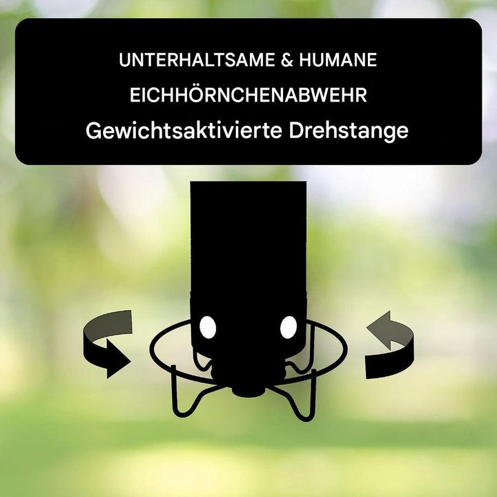 Eichhörnchen-sichere Vogelfutterstelle