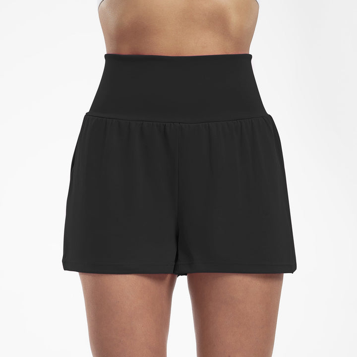 Yoga-Shorts mit hoher Taille