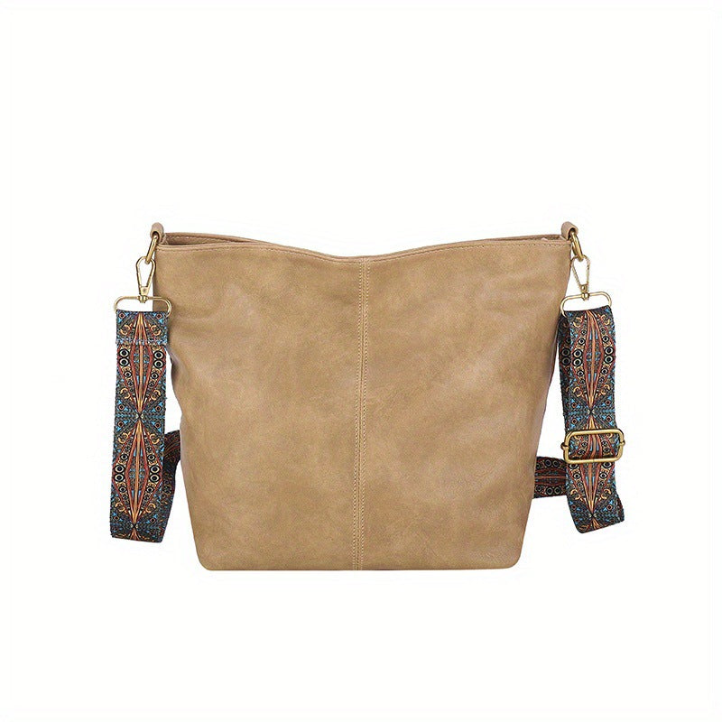 Lederhandtasche mit großem Fassungsvermögen für Damen