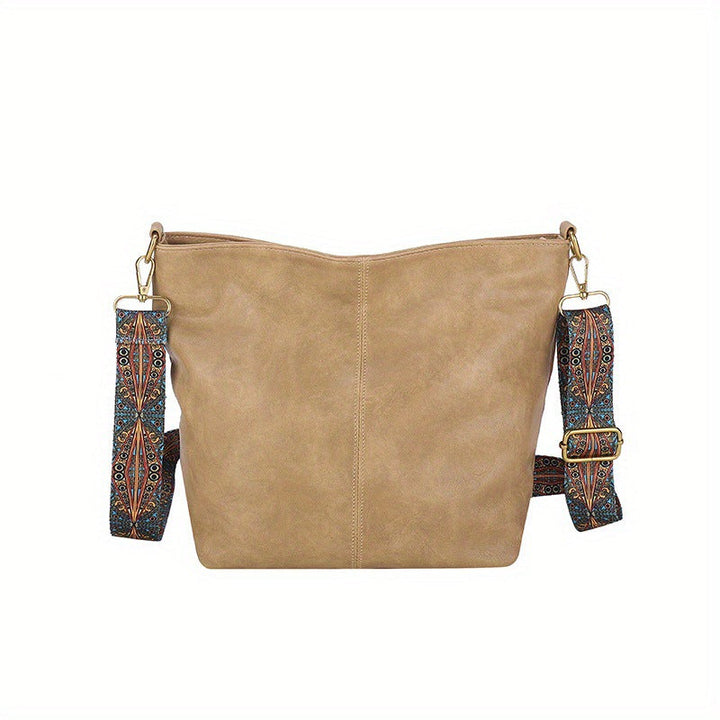 Lederhandtasche mit großem Fassungsvermögen für Damen