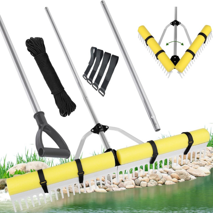 Schwimmendes Unkrautentfernungs-Rechenset für Seen