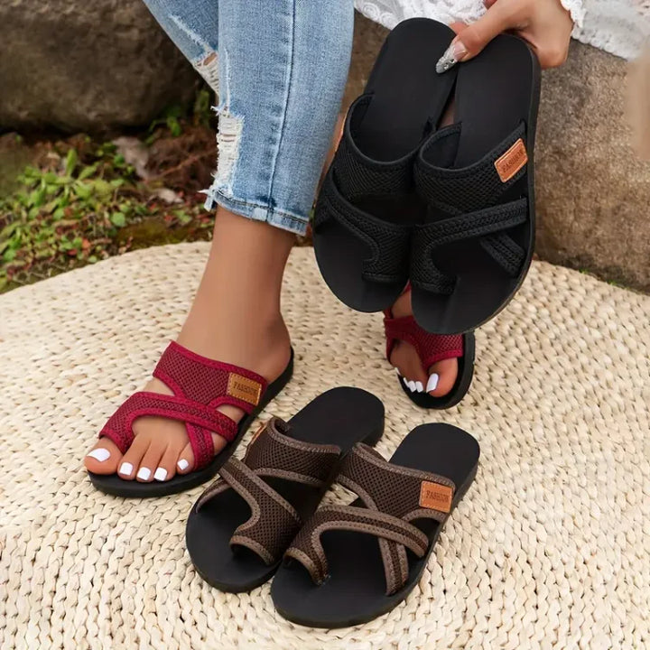 Damen Sommersandalen mit Dämpfung und atmungsaktiver Sohle