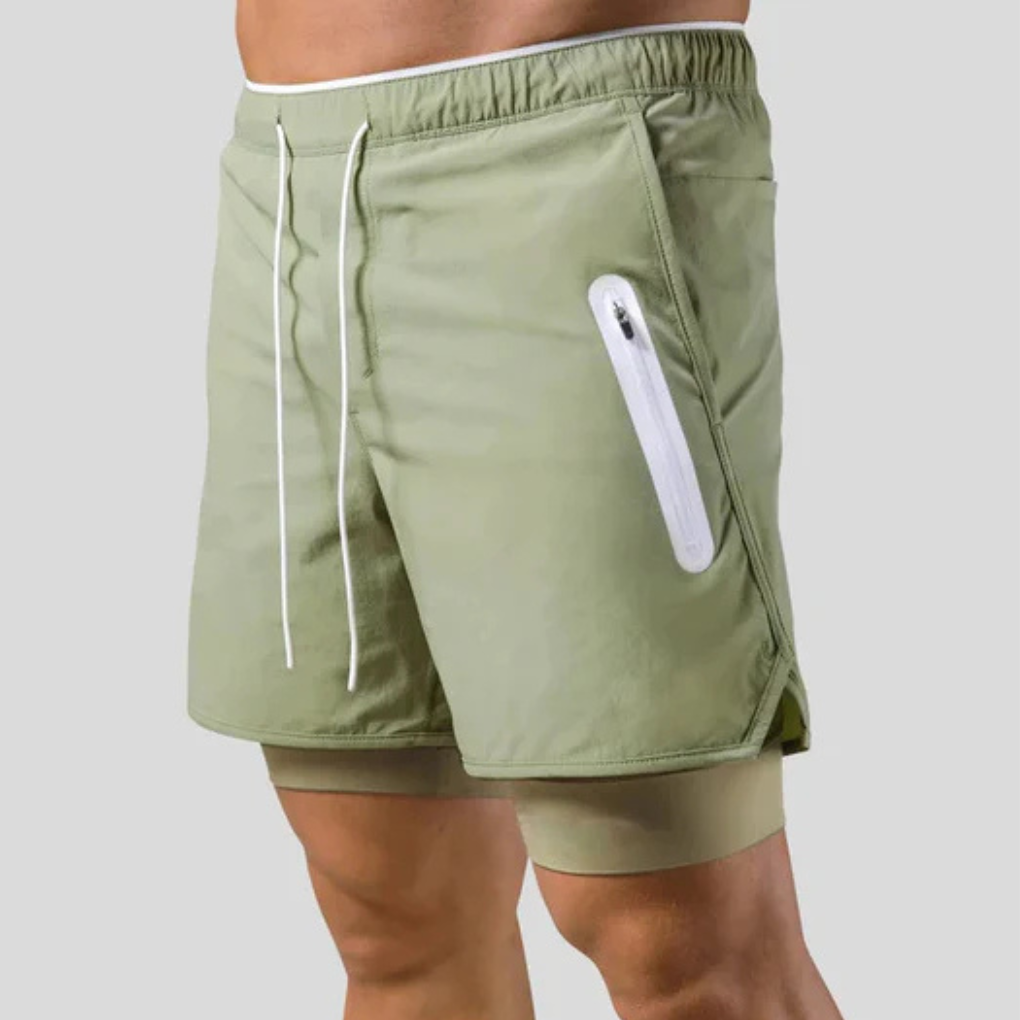 2-in-1-Sporthose für Herren