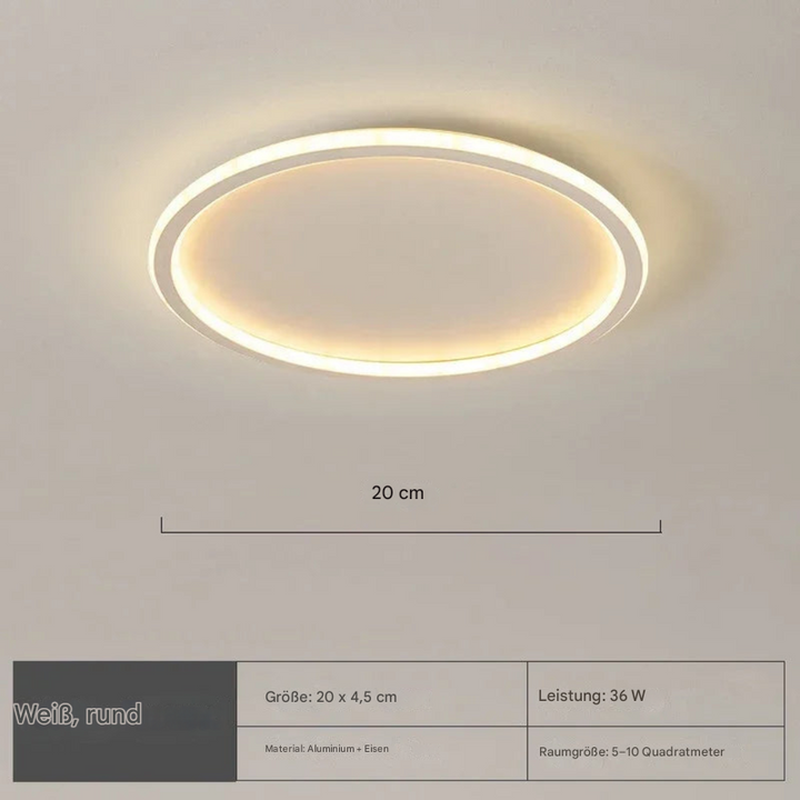 Nordische runde Deckenleuchte