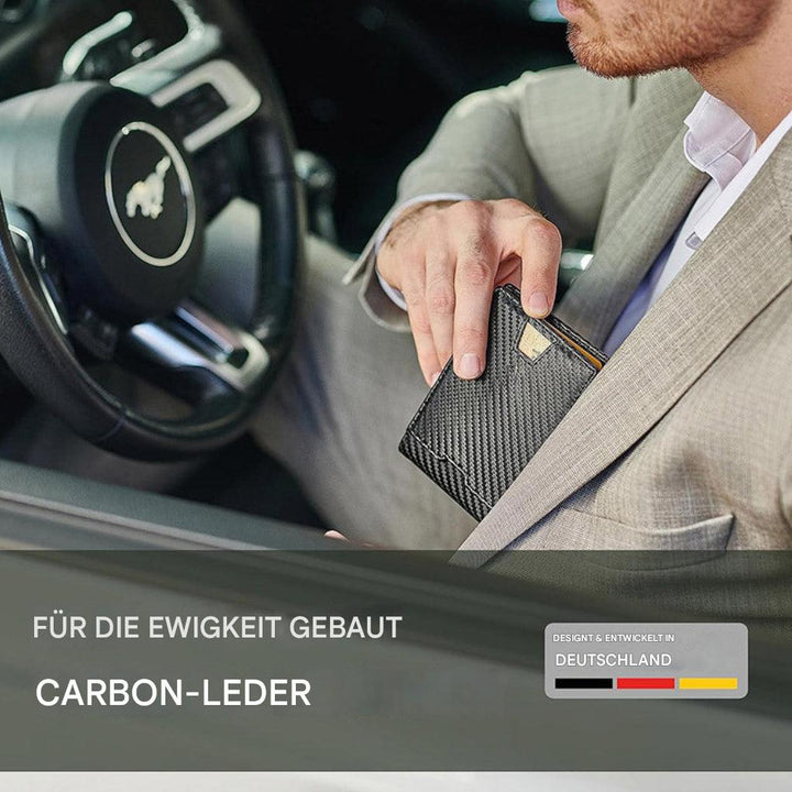 Schlanke RFID-Brieftasche mit Geldklammer