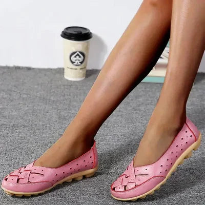 Damen Slip-On-Schuhe aus veganem Leder