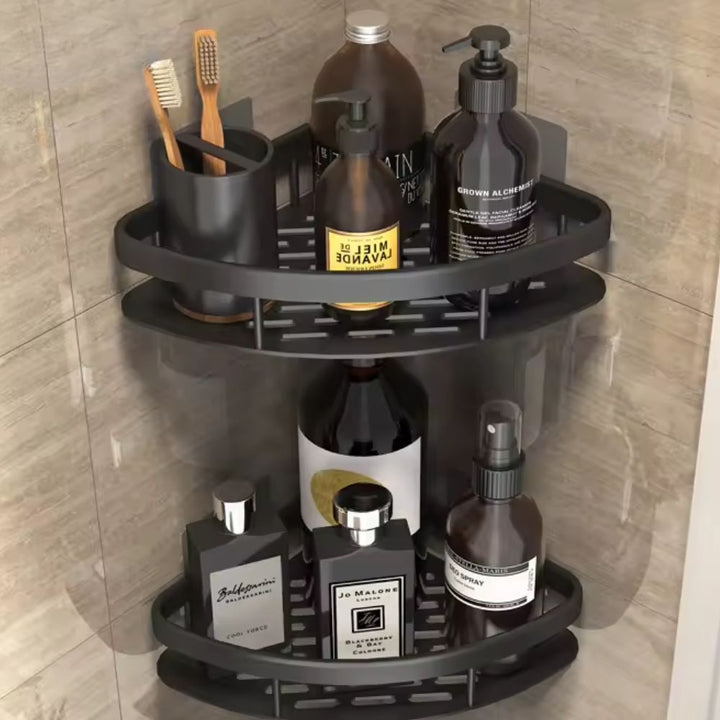 1- und 2-stöckiger rostfreier Badezimmer-Organizer