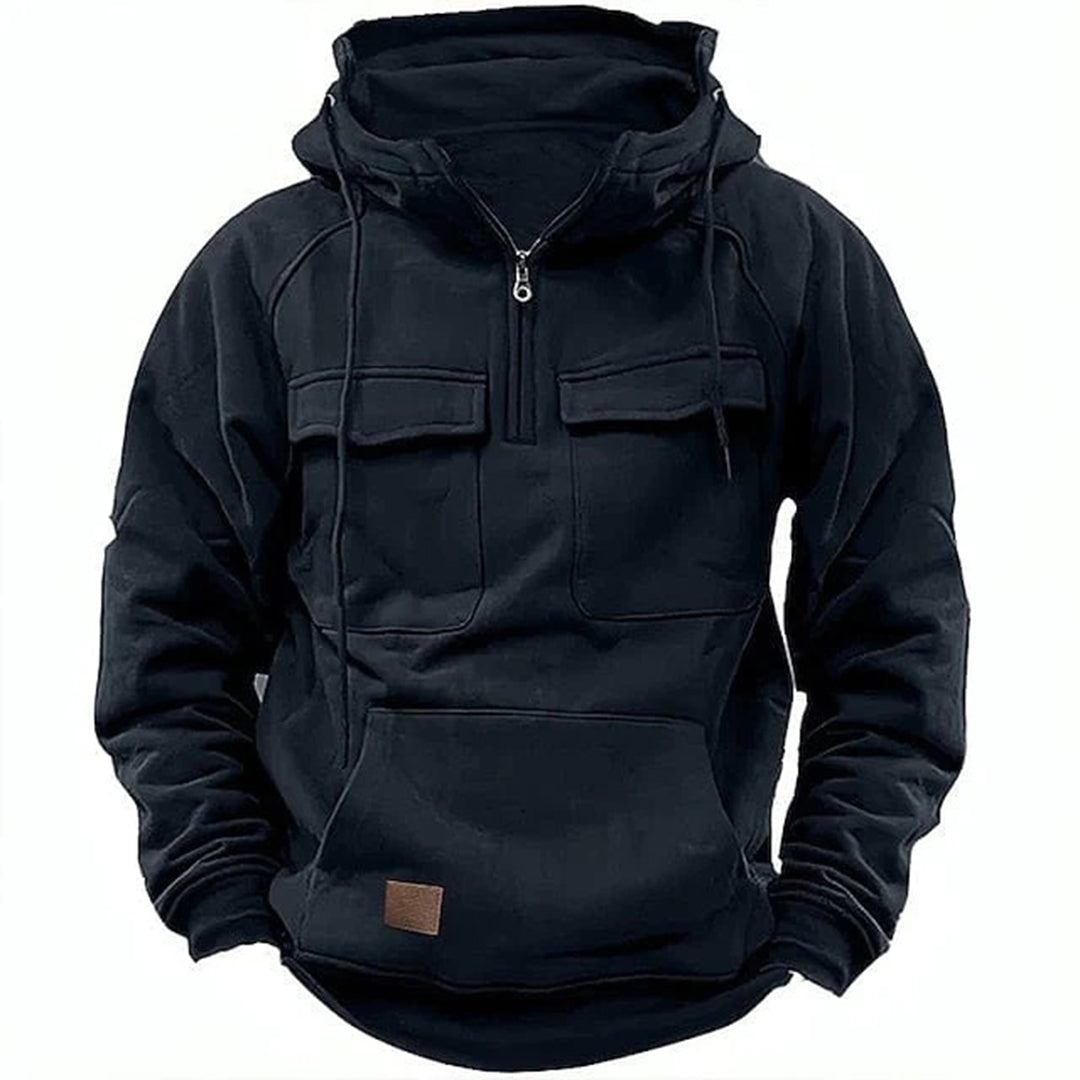 Retro-Motorrad-Hoodie für Herren
