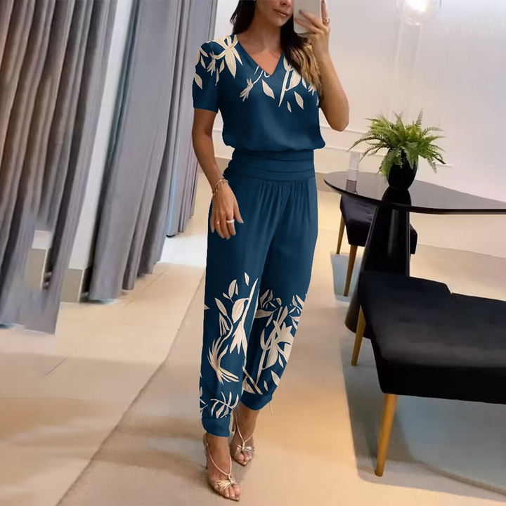 Stilvoller, bedruckter Jumpsuit für Damen