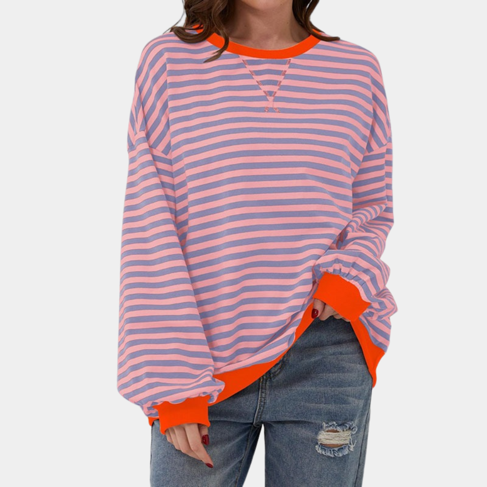 Retro-Stripe T-Shirt – Lässig & Oversize