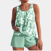 Badeanzug mit integriertem Shorts und verspieltem Print