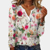 Lässige Damenbluse mit Blumenmuster