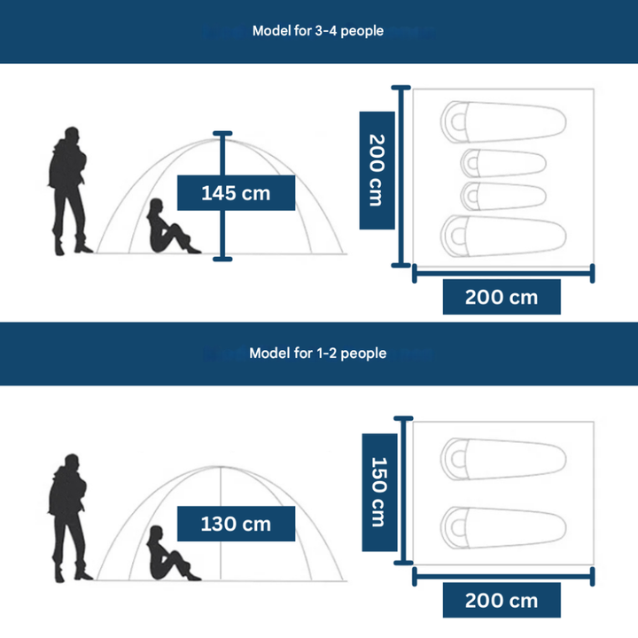 Sofortiges Pop-Up Zelt
