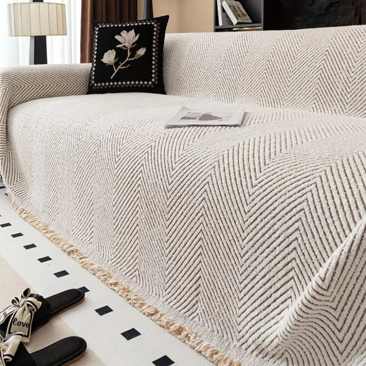 Umkehrbare Fischgrät-Couchdecke