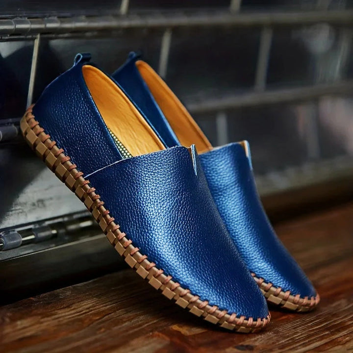 Elegante Slipper aus mattem Echtleder