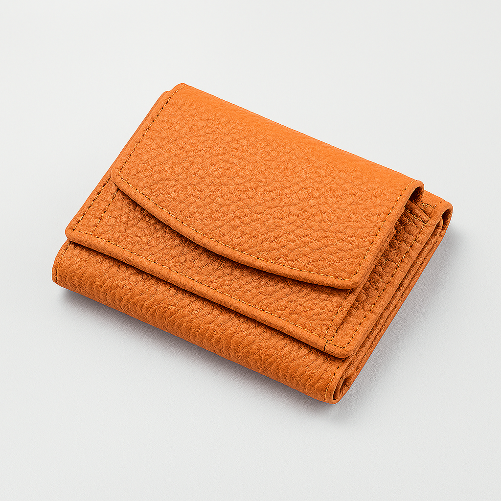 Multifunktionale handgefertigte Lederbrieftasche