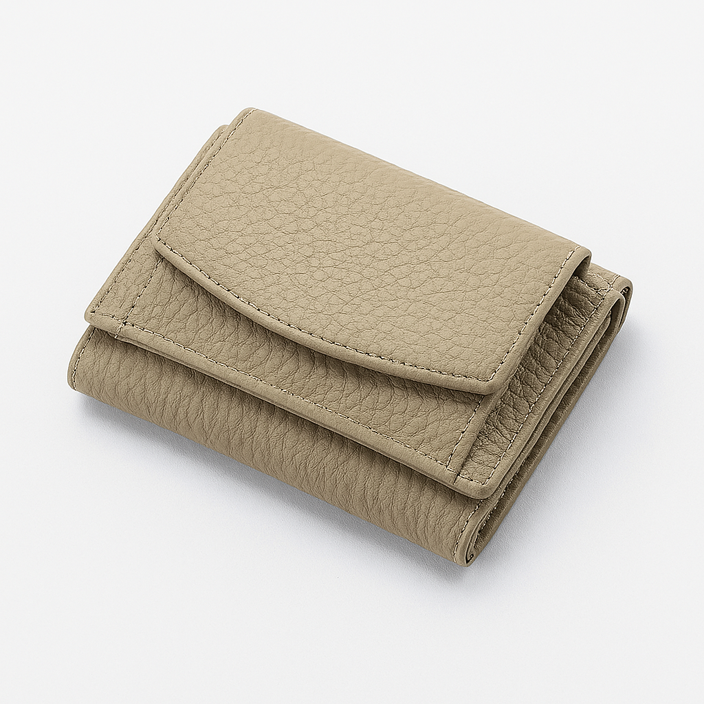 Multifunktionale handgefertigte Lederbrieftasche