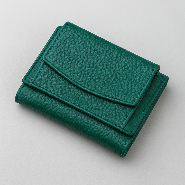 Multifunktionale handgefertigte Lederbrieftasche