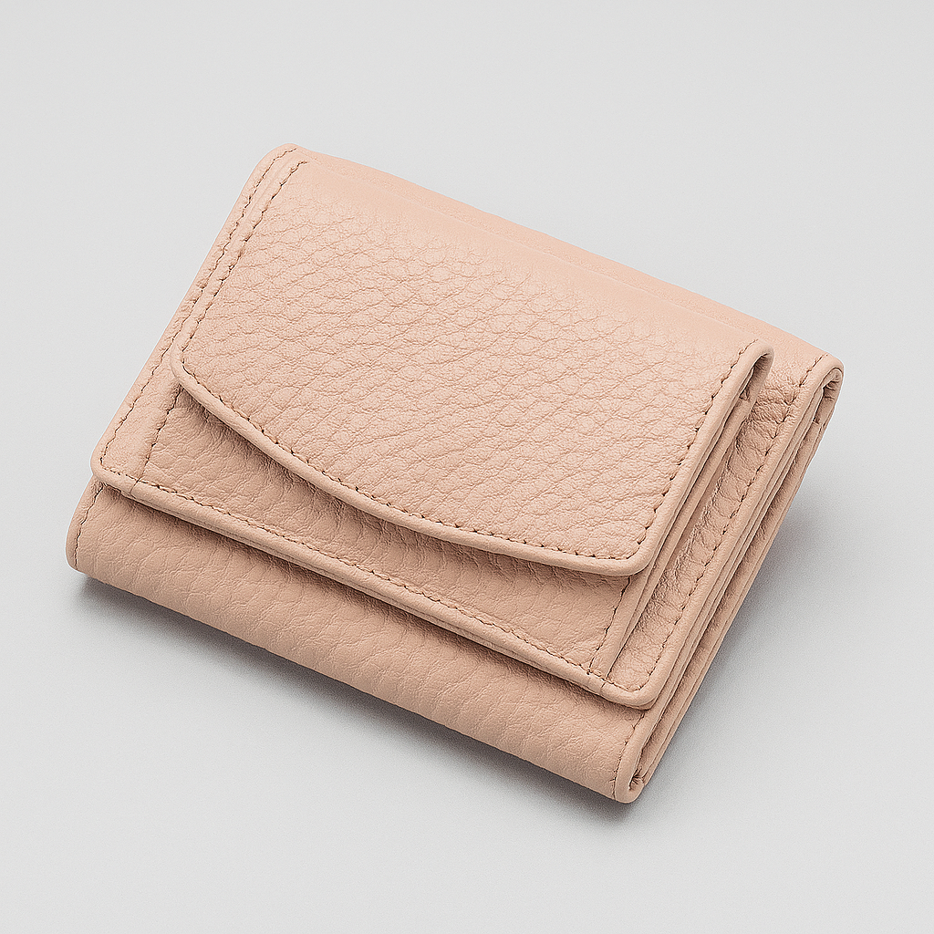 Multifunktionale handgefertigte Lederbrieftasche