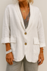 Lockere Blazer für Damen aus Leinen
