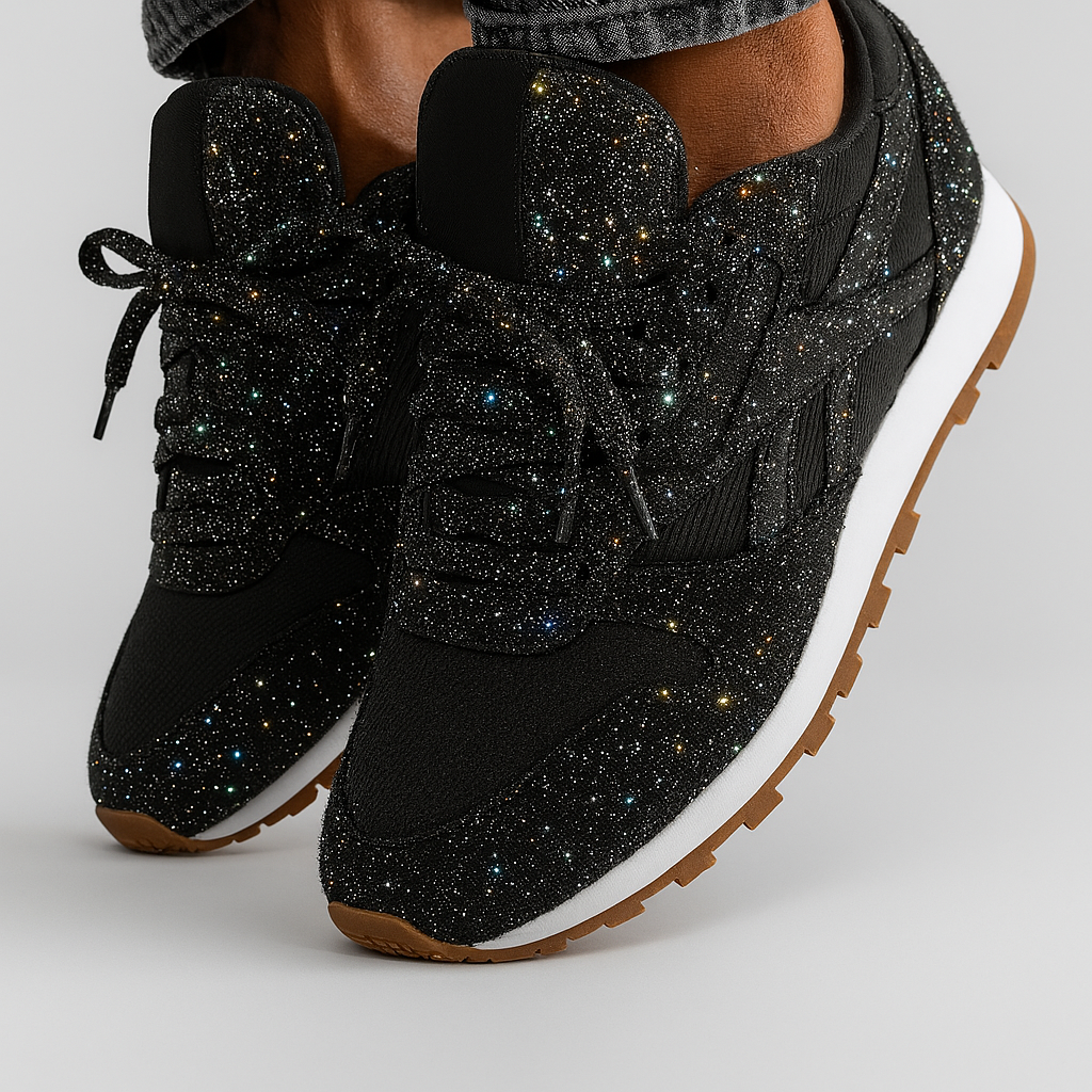 Glitzernde Chunky Sneakers für Damen