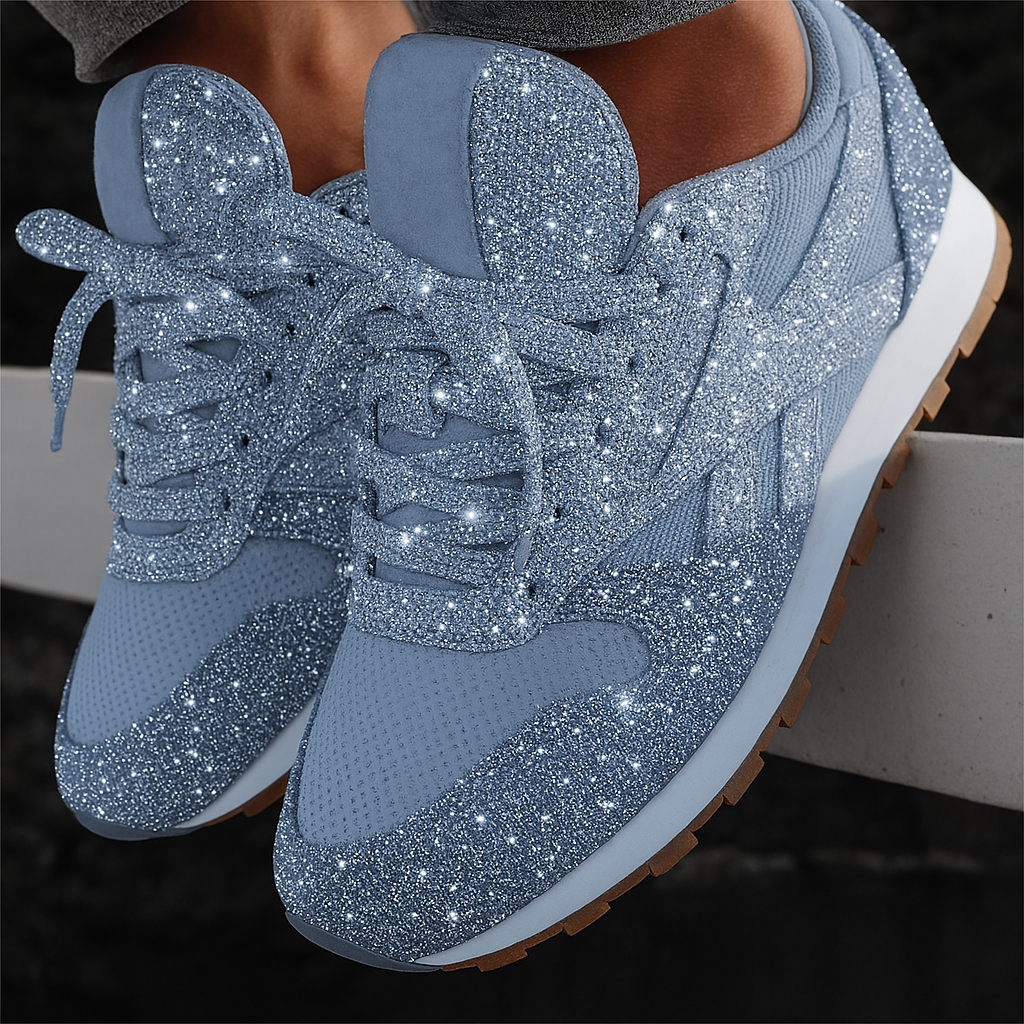 Glitzernde Chunky Sneakers für Damen
