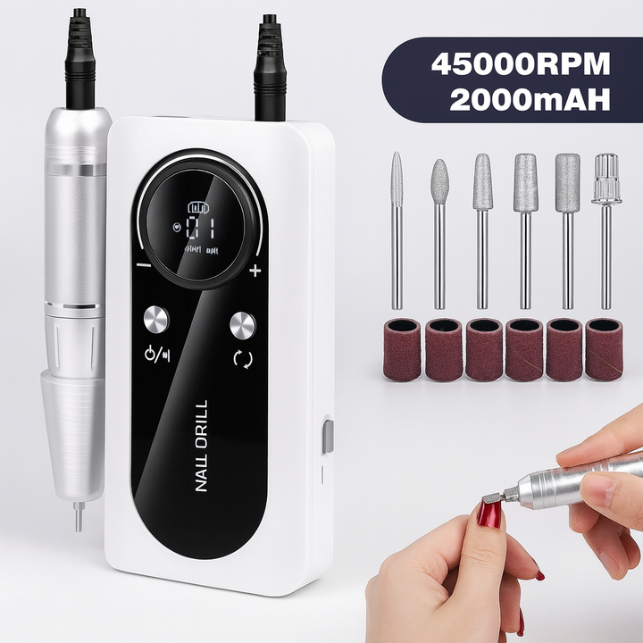 Wiederaufladbarer elektrischer Nagelbohrer mit 45.000 U/min