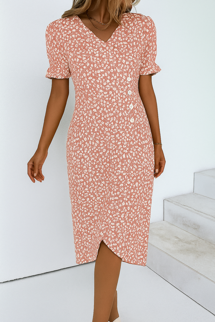 Leichtes Maxikleid aus Baumwollmischung für Damen