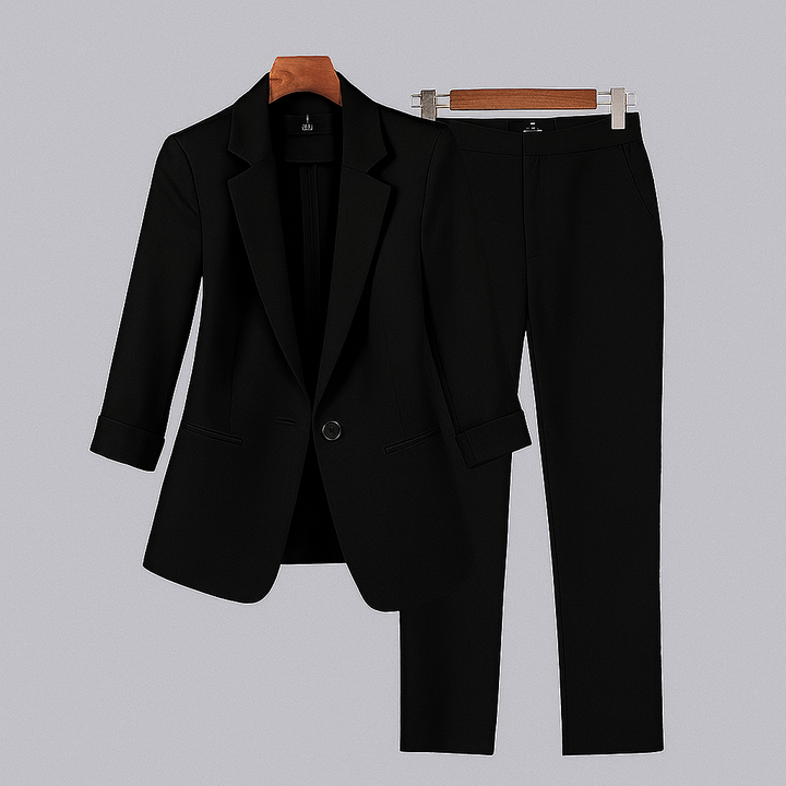 Formelles Kostüm für Damen mit Blazer und Hose