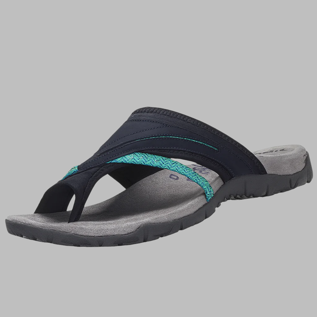 Bequeme Flip-Flops mit gekreuzten Riemen