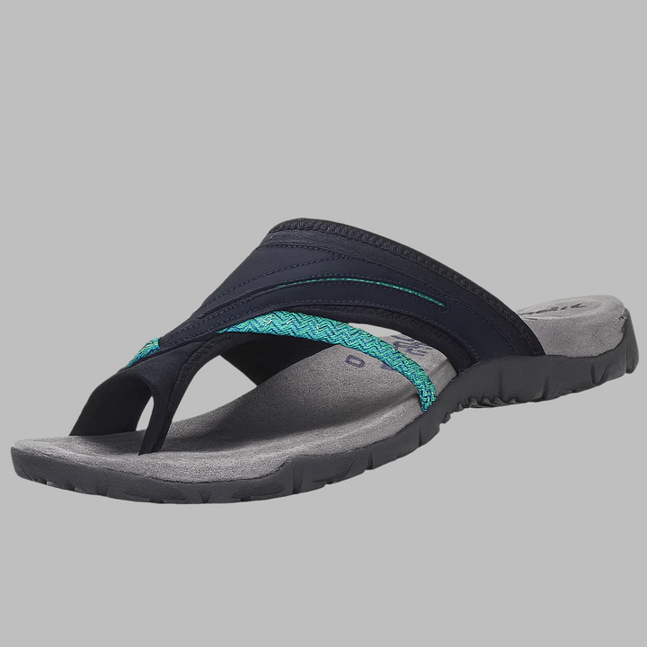 Bequeme Flip-Flops mit gekreuzten Riemen