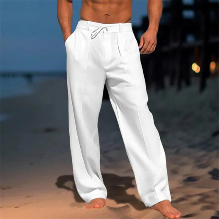 Elegante Sommerhose aus Leinen für Herren