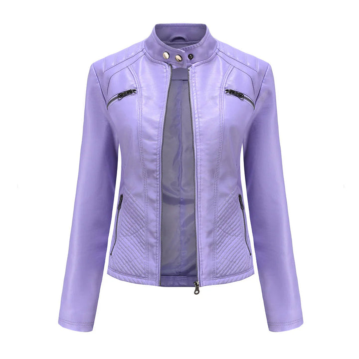 Stylische Damenjacke aus Kunstleder